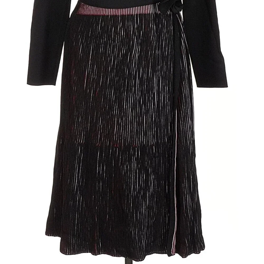 NWT black wrap sweater dress Nic + Zoe, size Medium - Picture 2 of 12